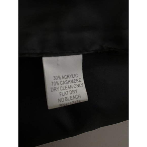 Woodland Faux Fur Cashmere Vest Round Foldover Collar Hook Eye SZ S Brown Cream - Picture 3 of 4